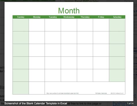 Exceptional Blank Calendar You Can Type In Excel Calendar Template