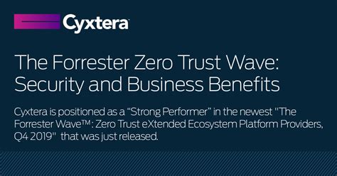 The Forrester Zero Trust Wave Security And Business Benefits