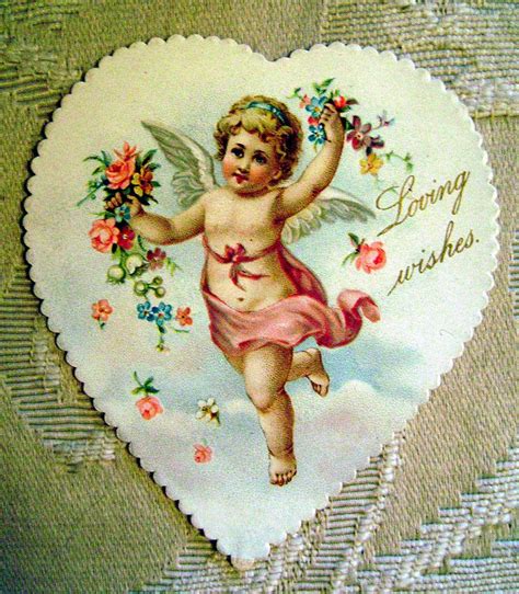 Antique German Cupid Valentine Vintage Valentines Valentine Graphics