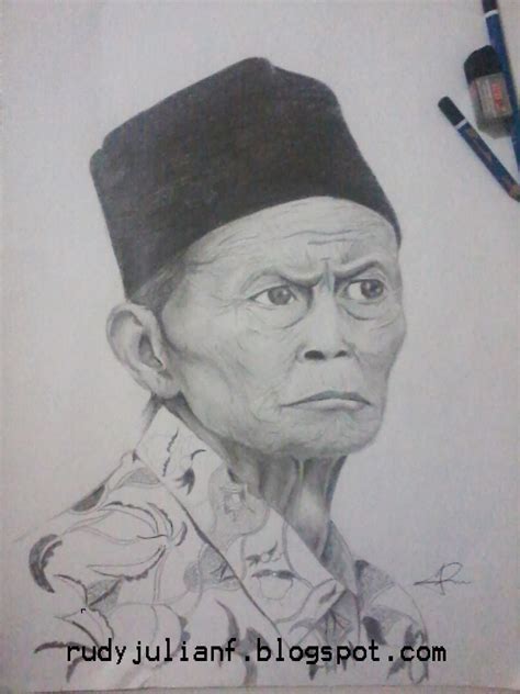 40 Buat Gambar Sketsa Wajah Nenek Terkeren Sketsa