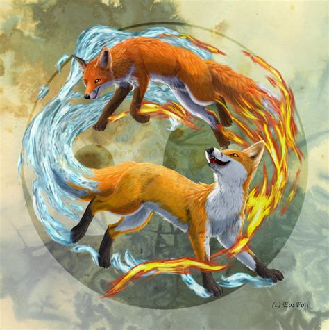 Fire And Water By Eosfoxx On Deviantart