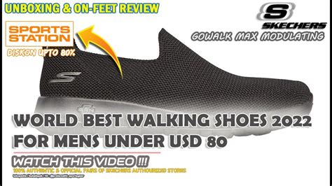 Unboxing Review On Feet Skechers Go Walk Max Modulating All Black Slip On Shoes Original