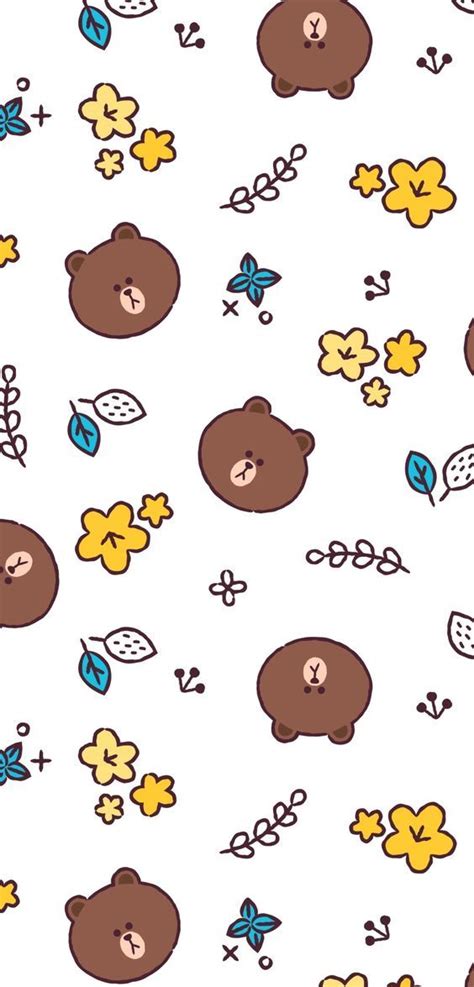 Pin Oleh Tinadang Di Wallpaper Beruang Coklat Kartun Wallpaper Lucu