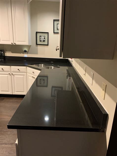 Absolute Black Granite System Kitchen Countertops