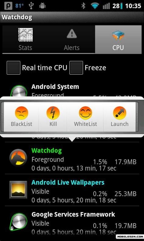 Android device manager download application for android. Watchdog Task Manager Free LG Optimus T App download ...