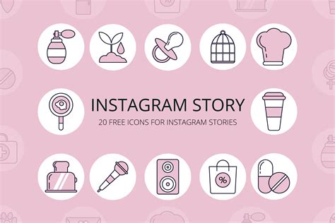 20 Free Icons For Instagram Stories GraphicSurf