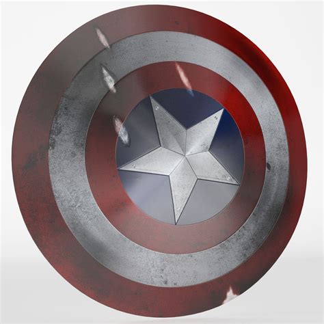 Captain America Shield 3d Model 40 Max Fbx Obj Free3d