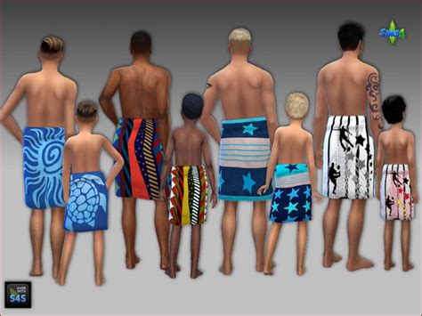 Towel Wraps For Men And Boys By Mabra At Arte Della Vita Sims 4 Updates