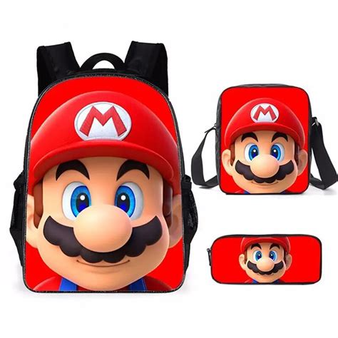 Super Mario Kindergarten Backpack Male And Female Children Cartoon