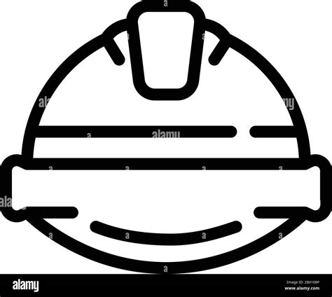 Communications Engineer Helmet Icon Outline Style Stock Vector Image