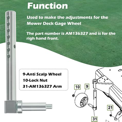 New Gauge Wheel Bracket Arm For John Deere X300 X320 X500 X530 Am136328