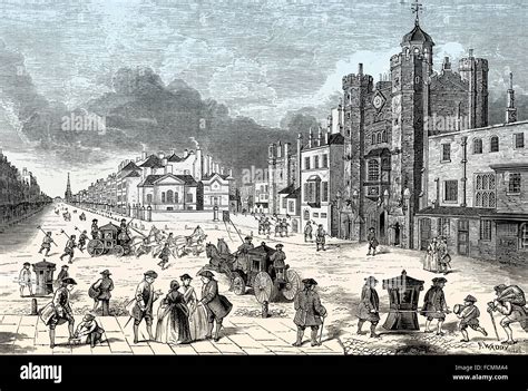 St Jamess Palace 1820 City Of Westminster London England Stock
