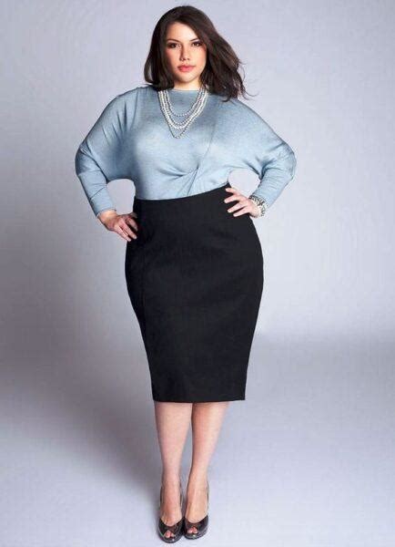 Pencil Skirt For Plus Sized Women How To Choose And What To Wear It With