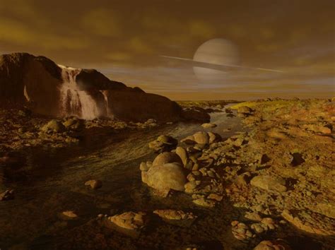 A River Of Methane On Titan