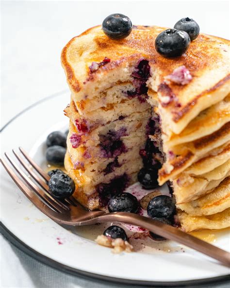 Easy Blueberry Buttermilk Pancakes Recipe Blueberry Buttermilk