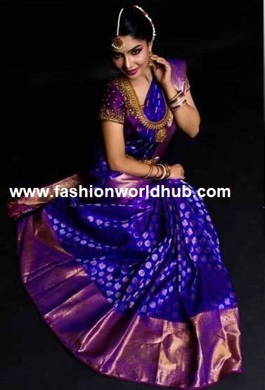 Blue Pattu Saree Fashionworldhub