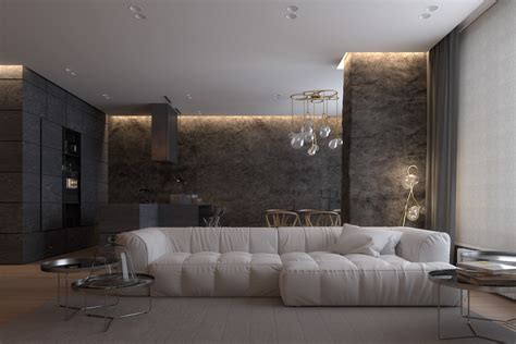 Luxurious Apartment Design With Sexy Dark Interior Style Roohome