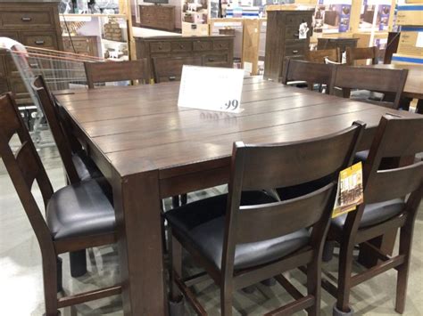 Bayside Furnishings 9pc Counter Height Dining Set Model
