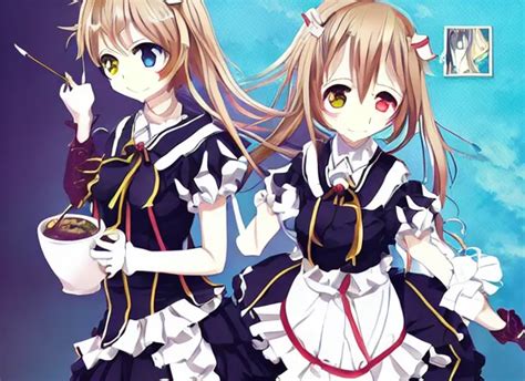 Maid Kadokawa Light Novel Cover Visual Novel Stable Diffusion Openart