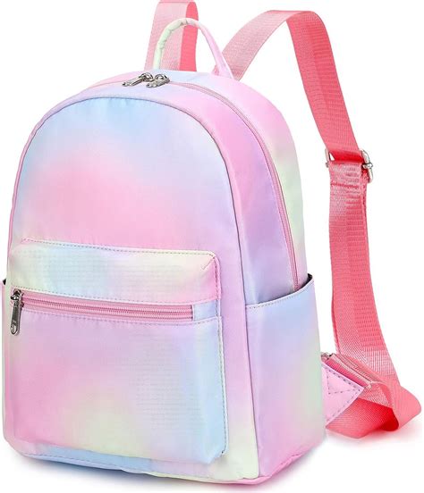 mini backpack girls teens cute small backpack purse casual travel school bag rainbow 1