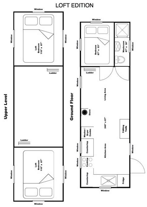 Awesome single story house floor plans 4 bedroom small. 224 Sq. Ft. Tiny House on Wheels by Tiny Living Homes ...