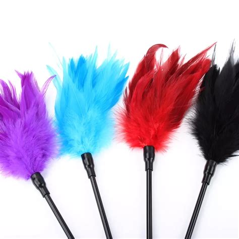 Feather Clit Tickler Spanking Sex Toy Feather Flirting Tickler Sexy Whip Flirt Soft Ticklers