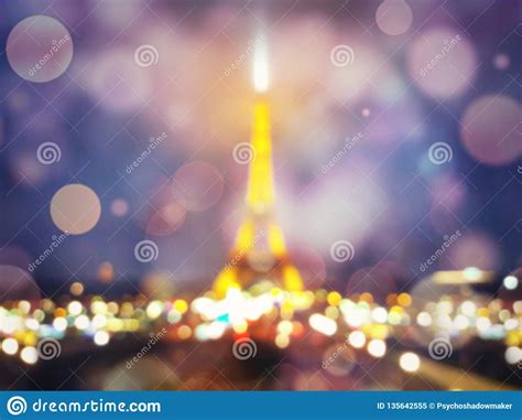 Eiffel Tower Defocused Editorial Image Image Of Abstract 135642555