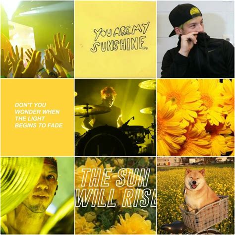 Josh Dun Yellow Moodboard I Made Twenty One Pilots Aesthetic Twenty