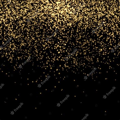 Premium Vector Gold Glitter Particles Background Effect