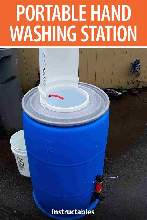 This Portable Hand Washing Station Is Made From Recycled Materials And