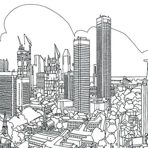 Skyscrapers In New York City Coloring Page Download Print Or Color