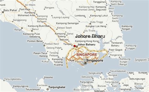 Restaurant lodging attraction activity recommended. Johor Bahru Map