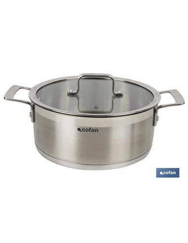 Cacerola Con Tapa 4 3l Acero Inox 18 10 Modelo Cadenza