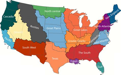 Updated Cultural Geographical Regions Of The Usa Oc I - vrogue.co