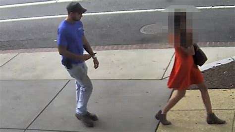 Man Filmed Reaching Out To Grab A Woman S Privates As She Walks Down