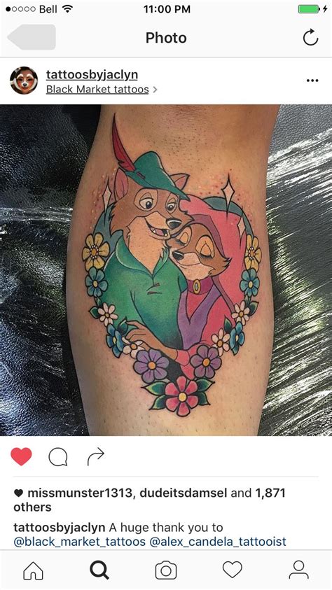 Check out the best videos, photos, gifs and playlists from amateur model jackson hood. Robin Hood | Disney tattoos unique, Disney tattoos, Disney ...