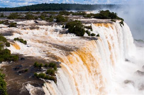 Beautiful Iguassu Falls In Brazil Stock Photo Image Of Argentina