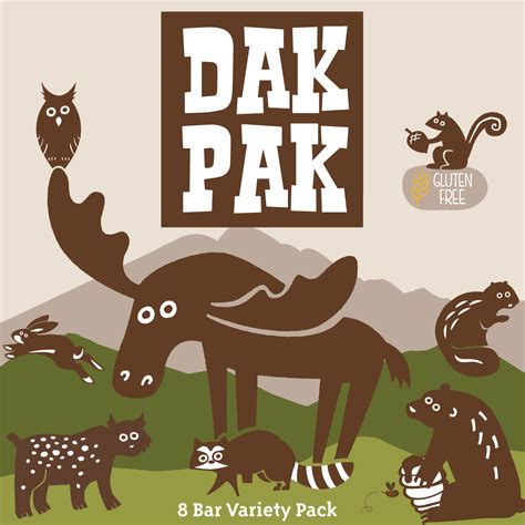 Variety Dak Pak Bars Dak Bar Gourmet Handcrafted Energy Bars In