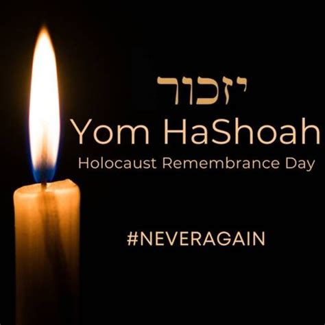 'holocaust and heroism remembrance day'), known colloquially in israel and abroad as yom hashoah (יום השואה) and in english as holocaust remembrance day. Randi Posner: Commemoration of Yom HaShoa | Conservative ...