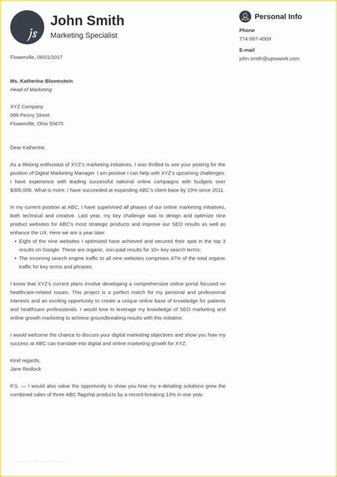 Professional Cover Letter Template Free Of 20 Cover Letter Templates