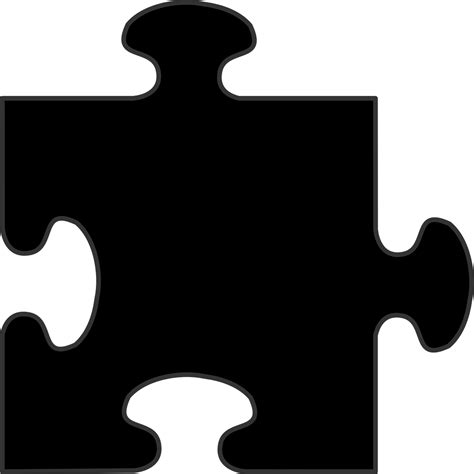 Download Puzzle Piece Black Blank Royalty Free Vector Graphic Pixabay