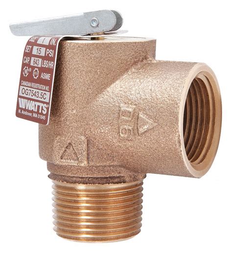 Watts Bronze Mnpt Steam Safety Relief Valve 36jc130006276 Grainger