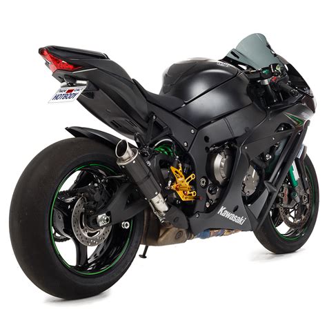 Click to see 2 more pictures. Hotbodies Racing MGP Slip-On Exhaust Kawasaki ZX10R 16-17 ...