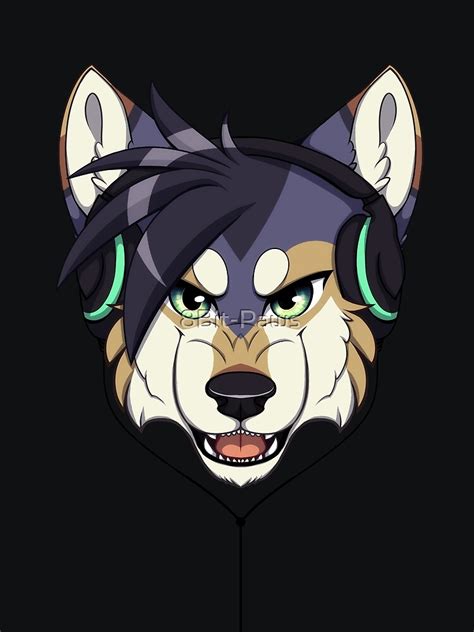 Headphone Wolf By 8bit Paws Redbubble