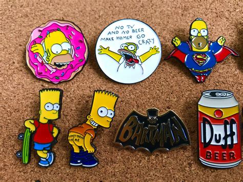 Set Of 26 The Simpsons 12 Enamel Pins Brand New Etsy