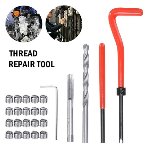 Durable Pcs M X Thread Repair For Helicoil Compatible Mm Damaged Threads Drill Tool Metric