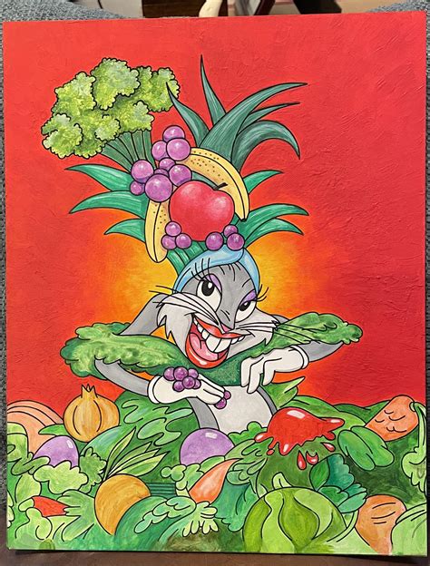 Bugs Bunnycarmen Miranda Rpainting