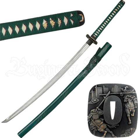 Green Battle Samurai Sword Mc Sw 541gn By Medieval Swords Functional