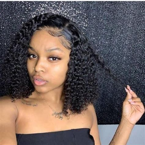 Curly Bob Wigs Curly Lace Front Wigs Kinky Curly Front Lace Remy