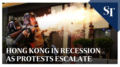 Hong Kong In Recession As Protests Escalate Youtube